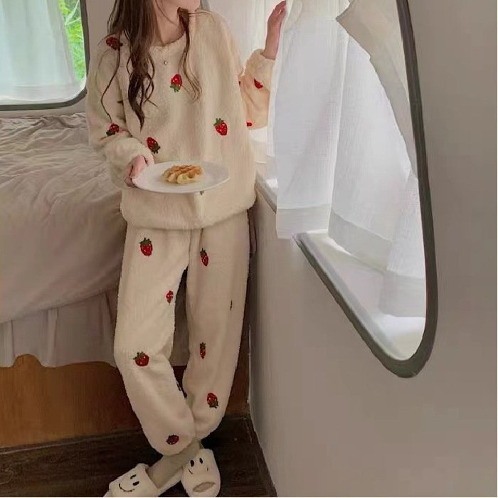 Comfortable Long Sleeved Trousers Loungewear Two Piece Set