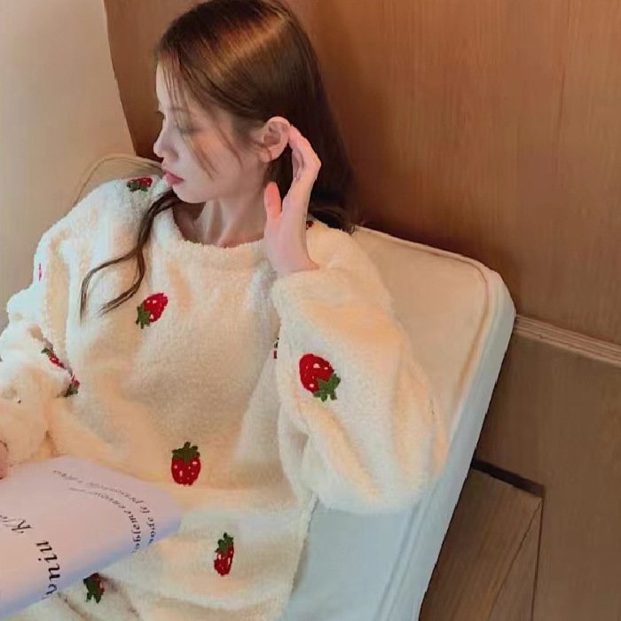 Comfortable Long Sleeved Trousers Loungewear Two Piece Set