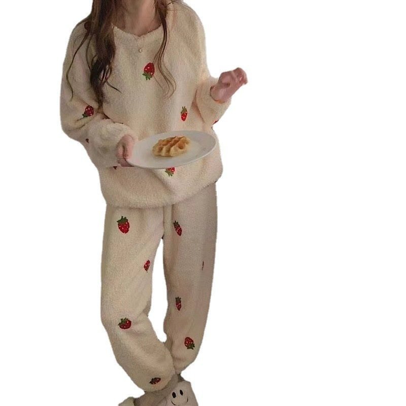 Comfortable Long Sleeved Trousers Loungewear Two Piece Set